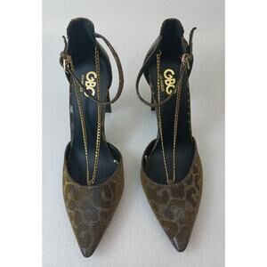 GBG G by Guess Los Angeles Gold Cheetah Print Heels l Size: 11